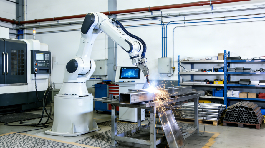 青岛新控AI系列打磨机器人的毫米智慧:以钢铁之躯,执行柔性打磨