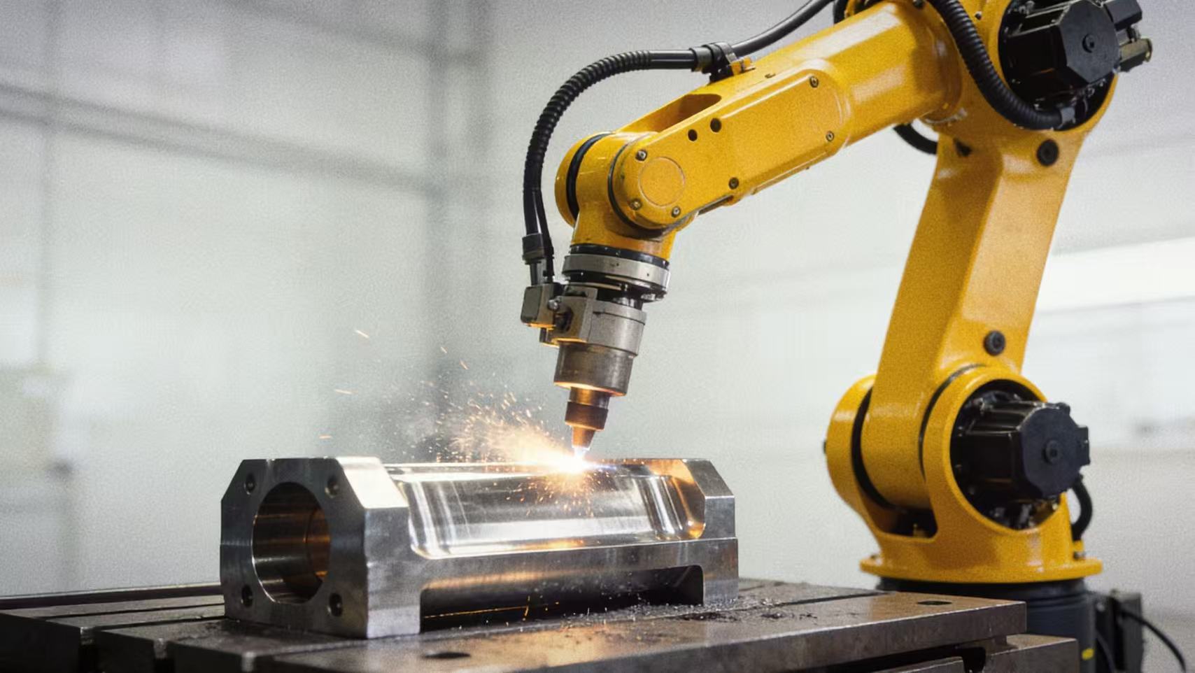 青岛新控铝铸件去毛刺机器人应用解析:轻量化制造的精细化升级