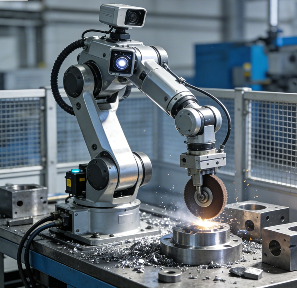 青岛新控铸件打磨机器人：从